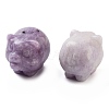 Natural Lepidolite/Purple Mica Stone Carved Figurines DJEW-L023-C11-1