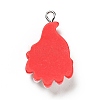Christmas Opaque Resin Pendants RESI-G043-B06-3