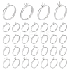32Pcs 4 Styles 304 Stainless Steel Cuff Ring Components STAS-UN0064-46-1