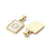 Ion Plating(IP) 304 Stainless Steel Pave Shell Pendants STAS-G327-01G-O-2