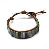 Cowhide Leather Cord Bracelets BJEW-R309-01A-02-1