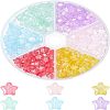 SUPERFINDINGS 240Pcs 6 Colors Transparent Spray Painted Glass Beads GLAA-FH0001-28-1