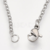 Non-Tarnish 201 Stainless Steel Pendant Necklaces NJEW-T009-JN068-1-40-3