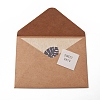 Leaf Pattern Kraft Envelopes and Greeting Cards Set DIY-WH0161-37E-2