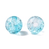 Transparent Crackle Acrylic Beads CACR-N002-22B-2