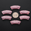 Transparent Crackle Acrylic Beads CACR-S009-001B-N26-4