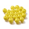 Painted Natural Wood Beads WOOD-A018-16mm-18-1