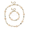Starfish & Turtle Synthetic Turquoise Beaded Necklace & Bracelet Sets SJEW-JS01385-03-2