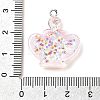Transparent Resin Pendants LS-RESI-H036-01F-3