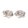 6-Petal Brass Bead Caps X-KK-I669-06P-2