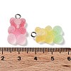 Gradient Color Translucent Resin Pendants RESI-P034-01P-3