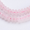 Natural Rose Quartz Beads Strands G-P354-13-4x2mm-3
