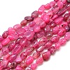 Nuggets Natural Crackle Agate Beads Strands G-P031-07-1