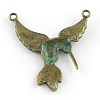 Hummingbird Zinc Alloy Pendants PALLOY-R065-115-FF-2