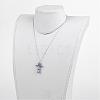 Natural Gemstone Pendant Necklaces NJEW-JN01645-4