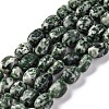 Natural Green Spot Jasper Beads Strands G-G146-A26-01-1
