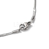 304 Stainless Steel Flat Snake Chain Necklaces for Women NJEW-D058-03P-3