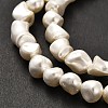 Electroplated Shell Pearl Beads Strands BSHE-C009-01A-4