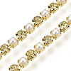 Brass Rhinestone Strass Chains CHC-N017-001A-A17-2