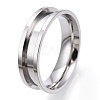 201 Stainless Steel Grooved Finger Ring Settings RJEW-TAC0017-6mm-02A-2