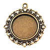 Zinc Alloy Pendant Settings for Cabochon & Rhinestone LS-PALLOY-A15290-AG-LF-1