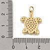 Brass Micro Pave Clear Cubic Zirconia Pendants CU-CBAA556-06B-3
