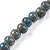 Handmade Fancy Antique Glazed Porcelain Ceramic Round Beads Strands PORC-L019-6mm-11-1
