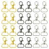 30Pcs 3 Colors Zinc Alloy Swivel D Rings Lobster Claw Clasps FIND-YW0008-62-1
