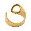 PVD Vacuum Plating 201 Stainless Steel Cuff Rings RJEW-Z032-01G-O-4