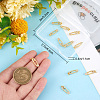 Brass 14Pcs Micro Pave Cubic Zirconia Pendants ZIRC-BBC0001-60-3
