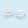 925 Sterling Silver Micro Pave Clear Cubic Zirconia Charms STER-N017-17B-S-3