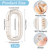 2Pcs 925 Sterling Silver Spring Gate Rings STER-CN0001-44-2