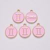 Alloy Enamel Pendants ENAM-S124-01B-09I-2