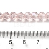 Electroplate Transparent Glass Beads Strands LS-EGLA-A035-T6mm-L20-4