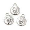 Tarnish Resistant Ion Plating(IP) 304 Stainless Steel Pendant Rhinestone Settings STAS-P312-06P-4