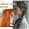 44Pcs Alloy & Aluminum Dreadlocks Beads FIND-ME0002-53-4