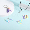 90Pcs 9 Colors Handmade Polymer Clay Pendants CLAY-CD0001-08-8