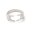 Non-Tarnish 304 Stainless Steel Hands Open Cuff Rings for Women X-RJEW-L107-002P-2