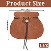 1Pc Cowhide Leather Jewelry Storage Pouches PAAG-CL0001-01-2