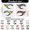 11Pcs 11 Styles Luminous Removable Temporary Water Proof Tattoos Paper Stickers Set DIY-GF0010-79-2