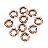 Brass Saw Cut Open Jump Rings KK-G514-01B-R-1
