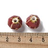 Vintage Porcelain Pumpkin Beads PORC-L080-A06-3