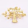 Brass Safety Brooch ZIRC-E149-35G-1