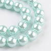 Eco-Friendly Glass Pearl Bead Strands X-HY-A008-8mm-RB034-3