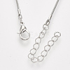 Brass Round Snake Chain Necklace Making MAK-T006-11A-P-2