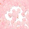 Frosted Transparent Acrylic Beads OACR-F013-13B-1