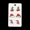 Christmas Theme Stud Earrings Set EJEW-U016-05P-04-1