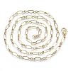 Brass Cable Chains Necklace Making MAK-S072-16B-KC-2
