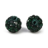 Polymer Clay Rhinestone Beads RB-H284-6MM-Half-205-5