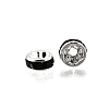 Brass Grade A Rhinestone Spacer Beads RB-A014-Z6mm-02S-3